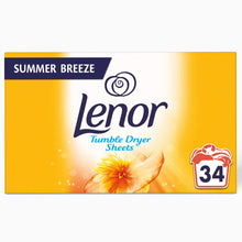 Load image into Gallery viewer, Lenor Tumble Dryer Sheets Summer Breeze 34 Pack
