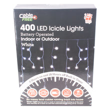 Load image into Gallery viewer, Battery Operated 400 LED Icicle Lights Range