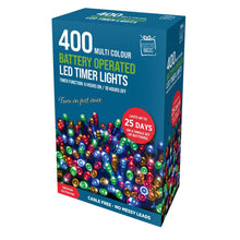Load image into Gallery viewer, Festive Magic 400 LED Multicolour Battery Operated Lights
