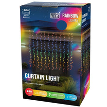 Load image into Gallery viewer, Festive Magic 288 Curtain Rainbow Lights
