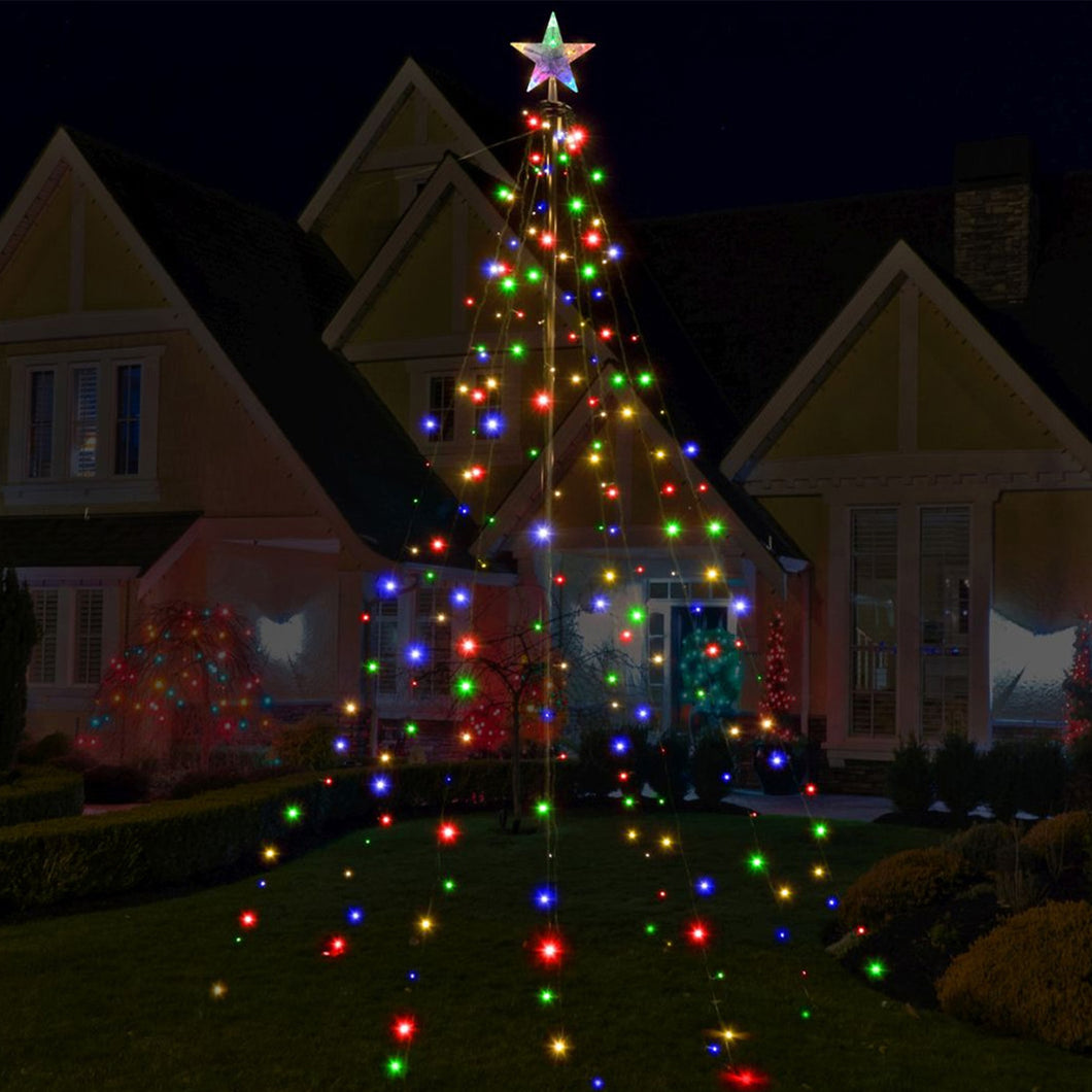 Festive Magic 200 LED Multicolour Christmas Tree
