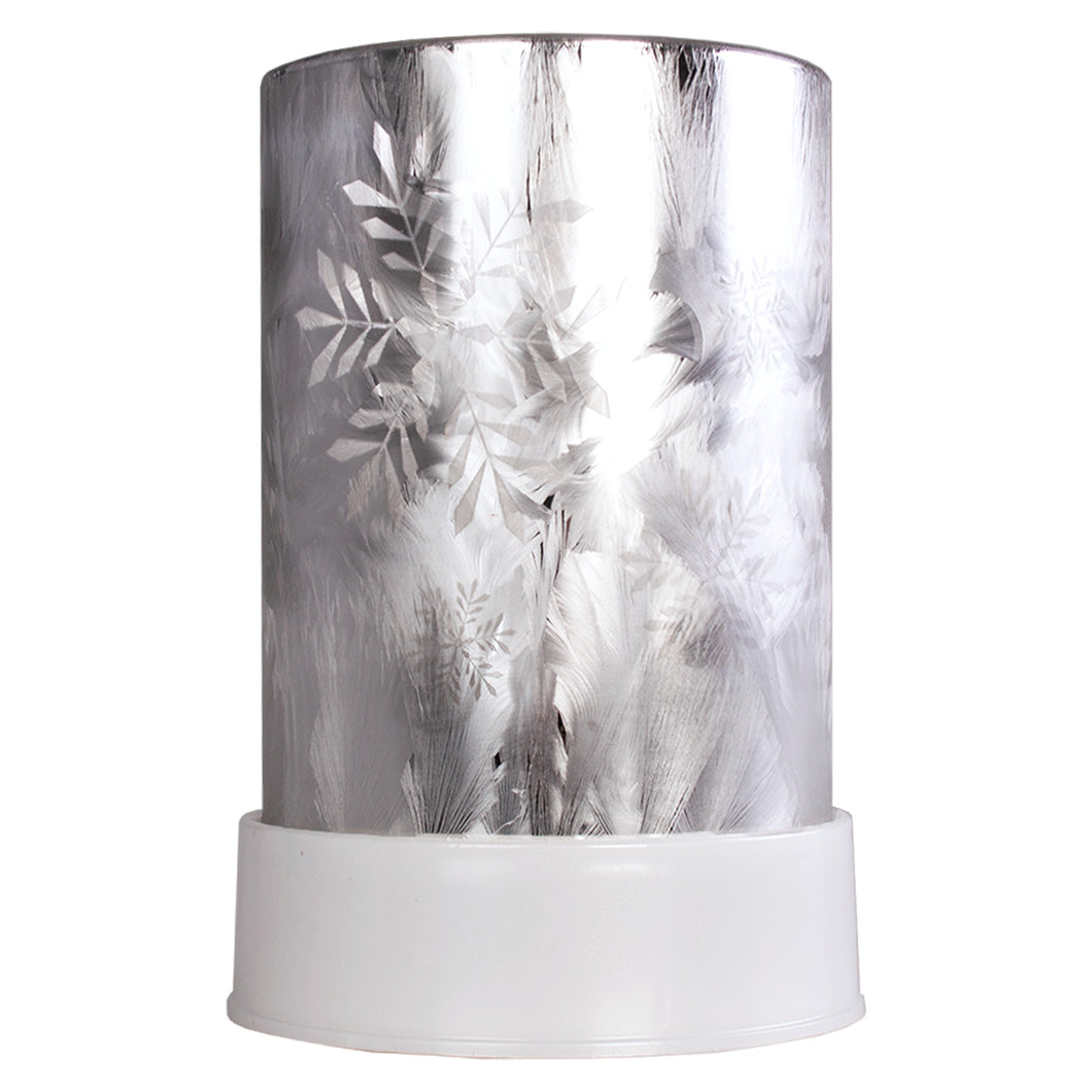 Baltus Hand Painted Iced Glass Metallic LED Lantern