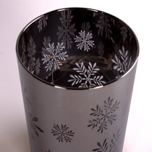 Load image into Gallery viewer, Baltus Iced Glass Metallic LED Lantern