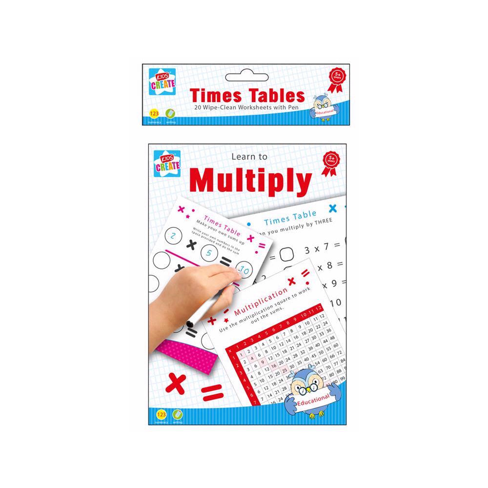 Kids Wipeable Learning Activity Sets