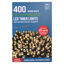 Load image into Gallery viewer, Festive Magic 400 Warm White Battery Operated Lights
