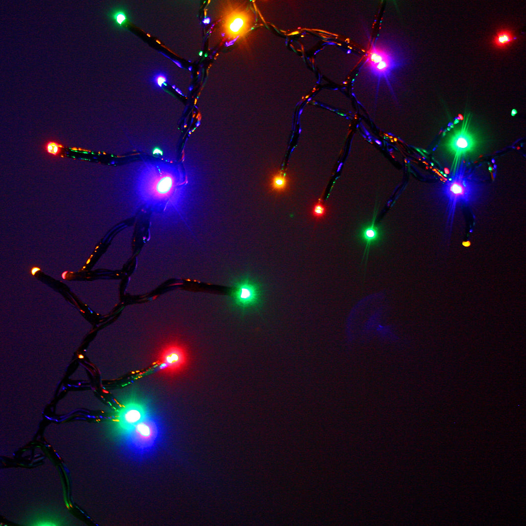 Festive Magic 240 Multicoloured LED Cluster Lights