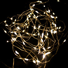 Load image into Gallery viewer, Festive Magic 100 Warm White Battery Operated LED Wire Pin Lights
