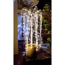Load image into Gallery viewer, LED twinkle willow tree placed inside a large plant pot
