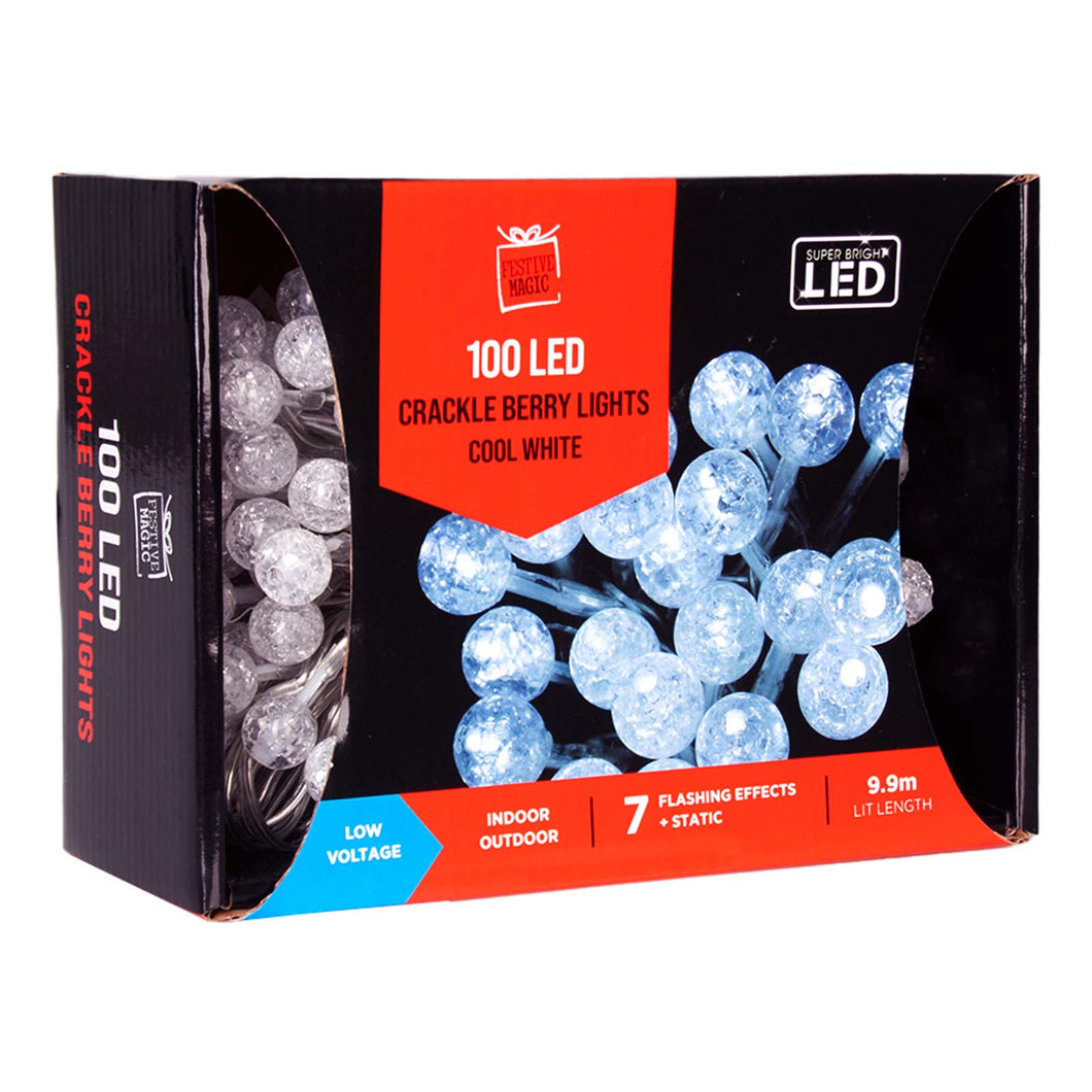 100 LED crackle berry lights