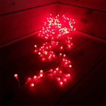 Load image into Gallery viewer, 100 LED red berry lights
