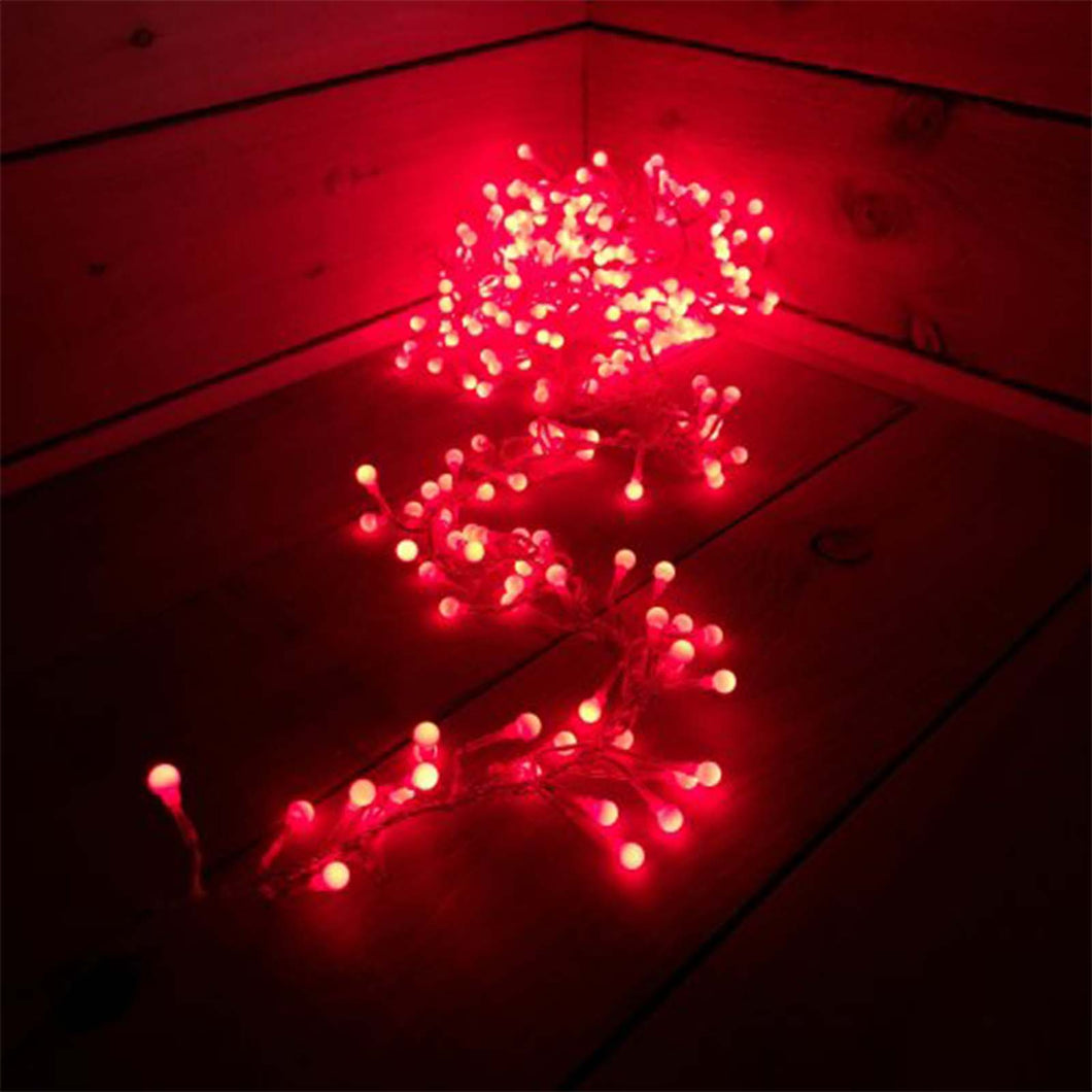 100 LED red berry lights