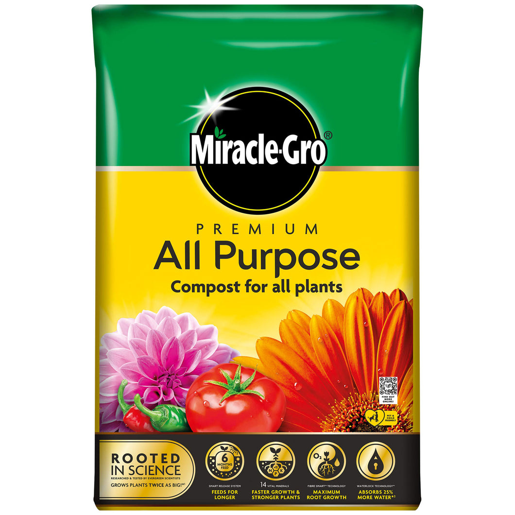 Miracle-Gro Premium All Purpose Compost 40L 50L