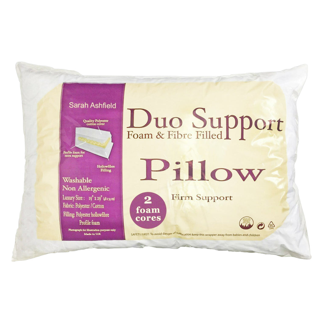 Sarah Ashfield Duo Support Foam & Fibre Pillow