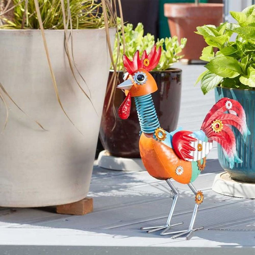 Smart Garden Metal Brightly Finished Rooster