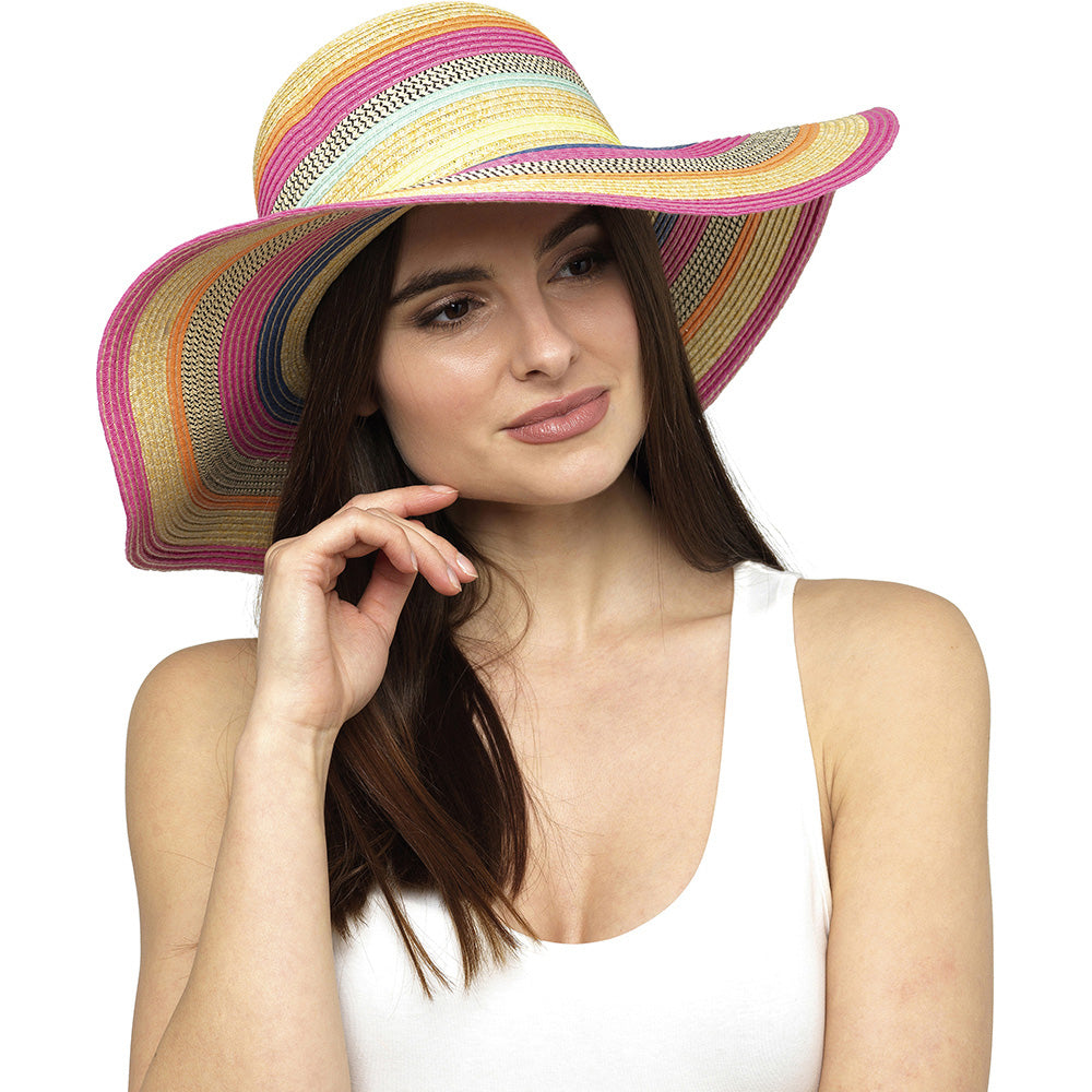 Ladies Wide Trim Summer Hat