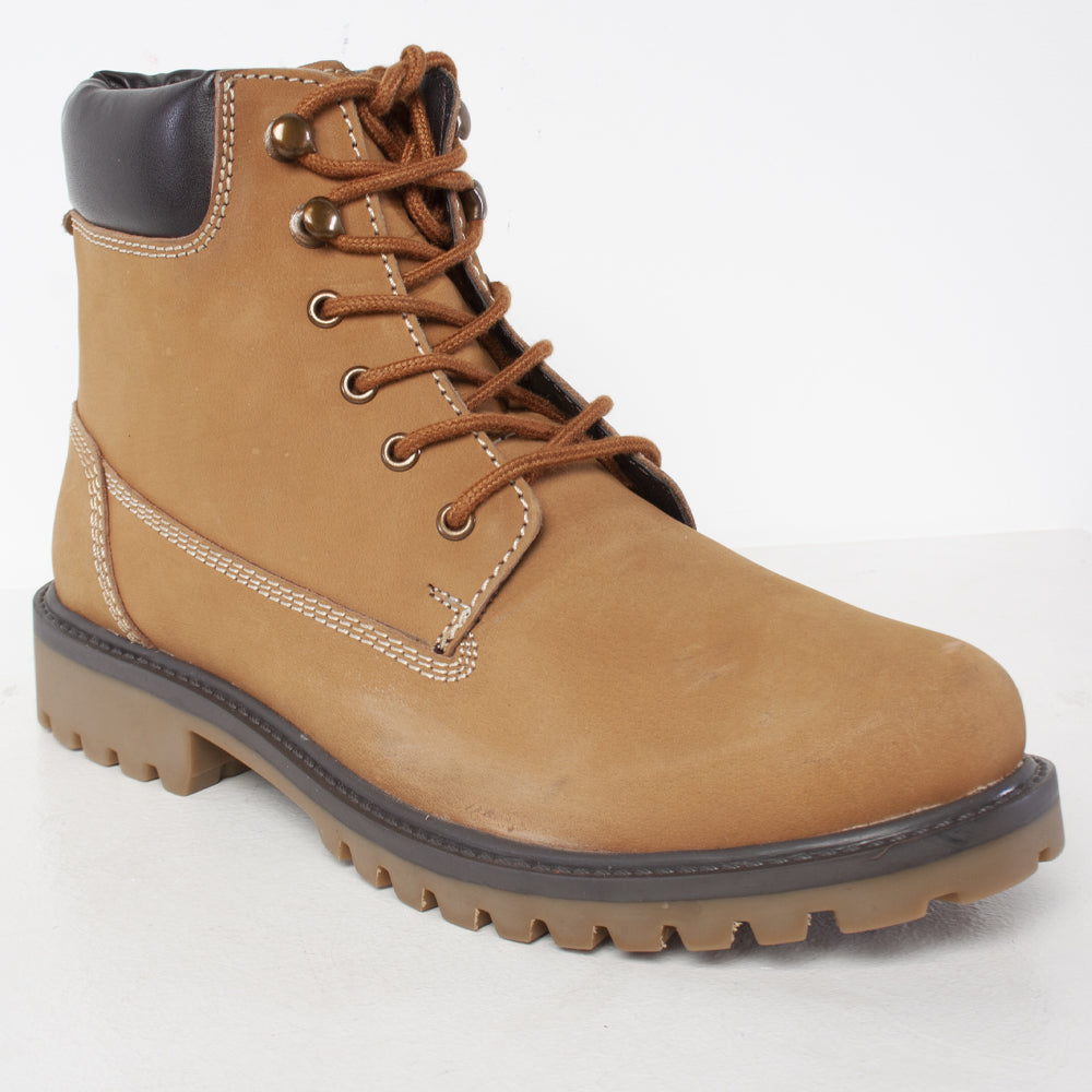 Norfolk Men's Lace Up Work Boots - Tan