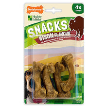 Load image into Gallery viewer, Nylabone Healthy Dog Treats Bison Flavour 4-Pieces For Dogs Up To 7 kg
