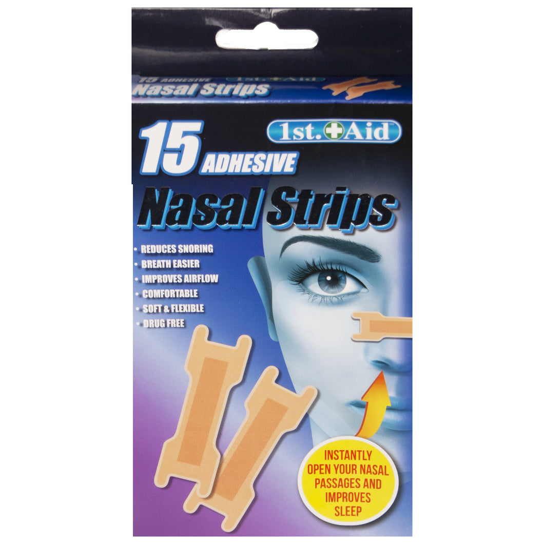 1st Aid Adhesive Nasal Strips 15pk