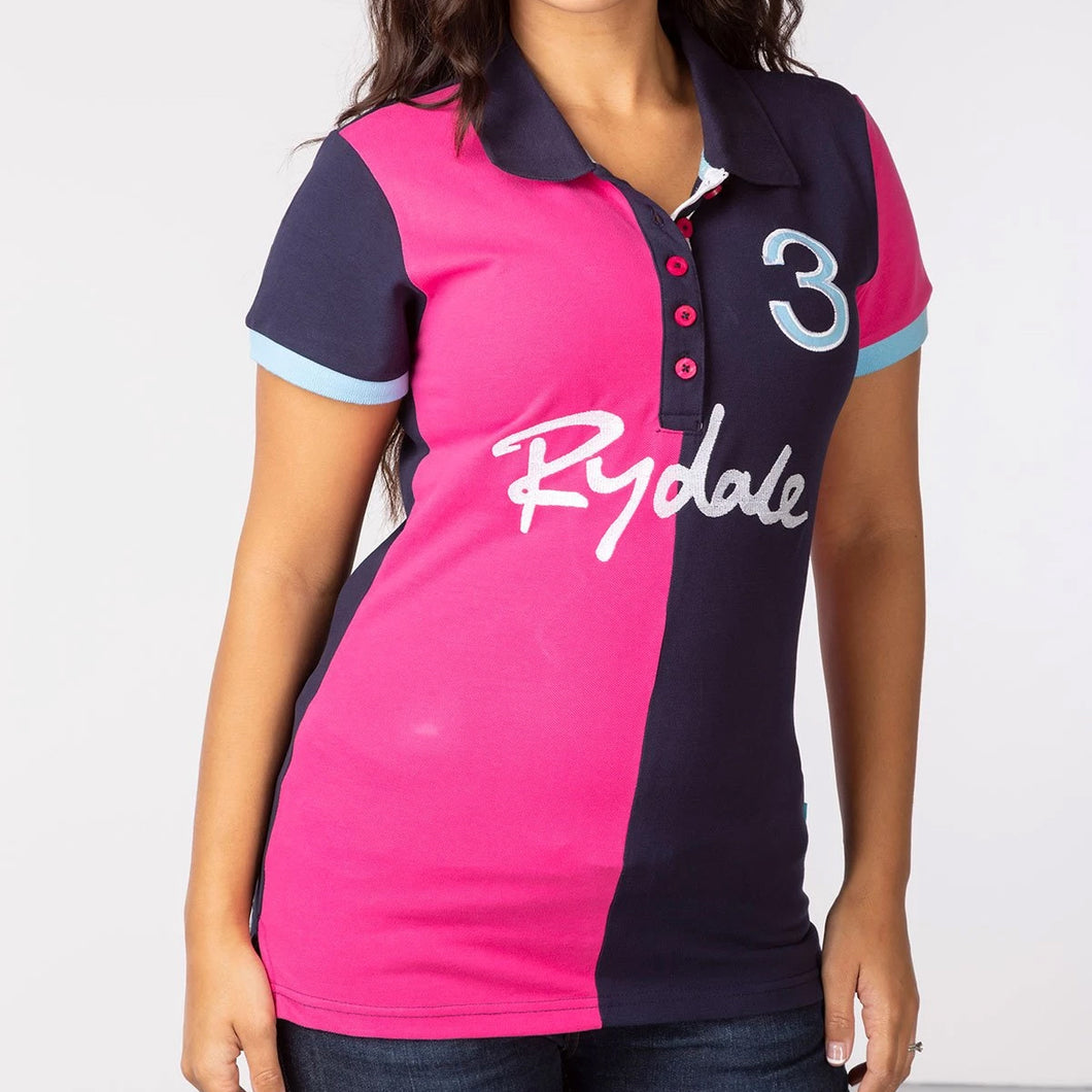 Bright Pink & Navy Rydale Polo Shirt