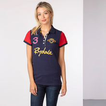 Load image into Gallery viewer, Team Rydale Equestrian Riding Tops In Navy &amp; Red