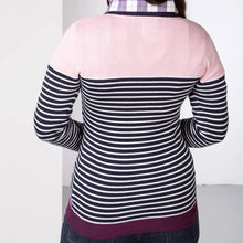 Load image into Gallery viewer, Rydale Womens Knitted Sweater - Pink &amp; Blue
