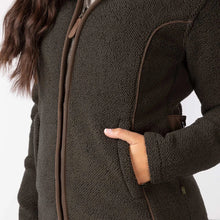 Load image into Gallery viewer, Ladies Rydale Fleece Jacket Olive Green