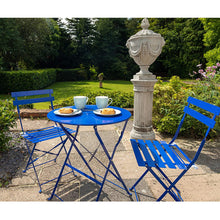 Load image into Gallery viewer, Royalcraft Padstow 2 Seater Bistro Navy Blue Set