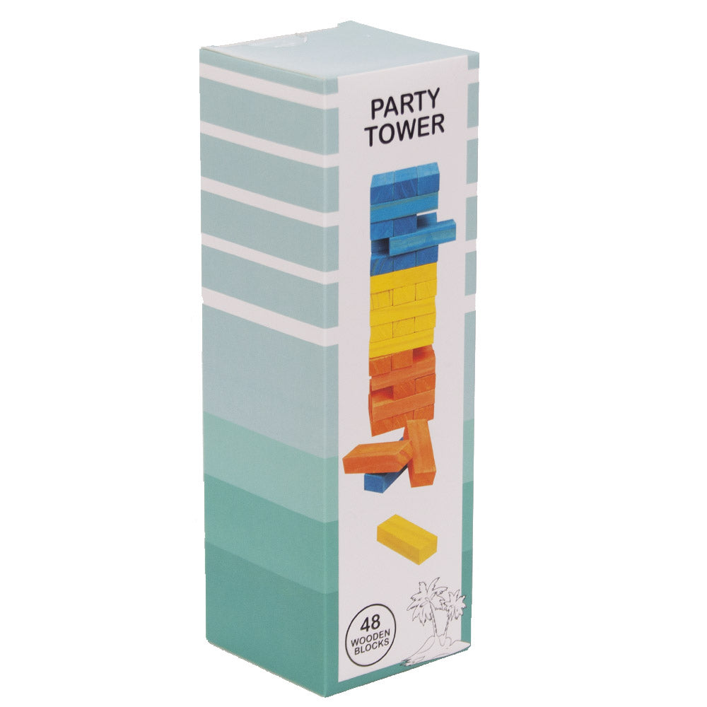 Party Tower Jenga -Includes 48 Wooden Blocks