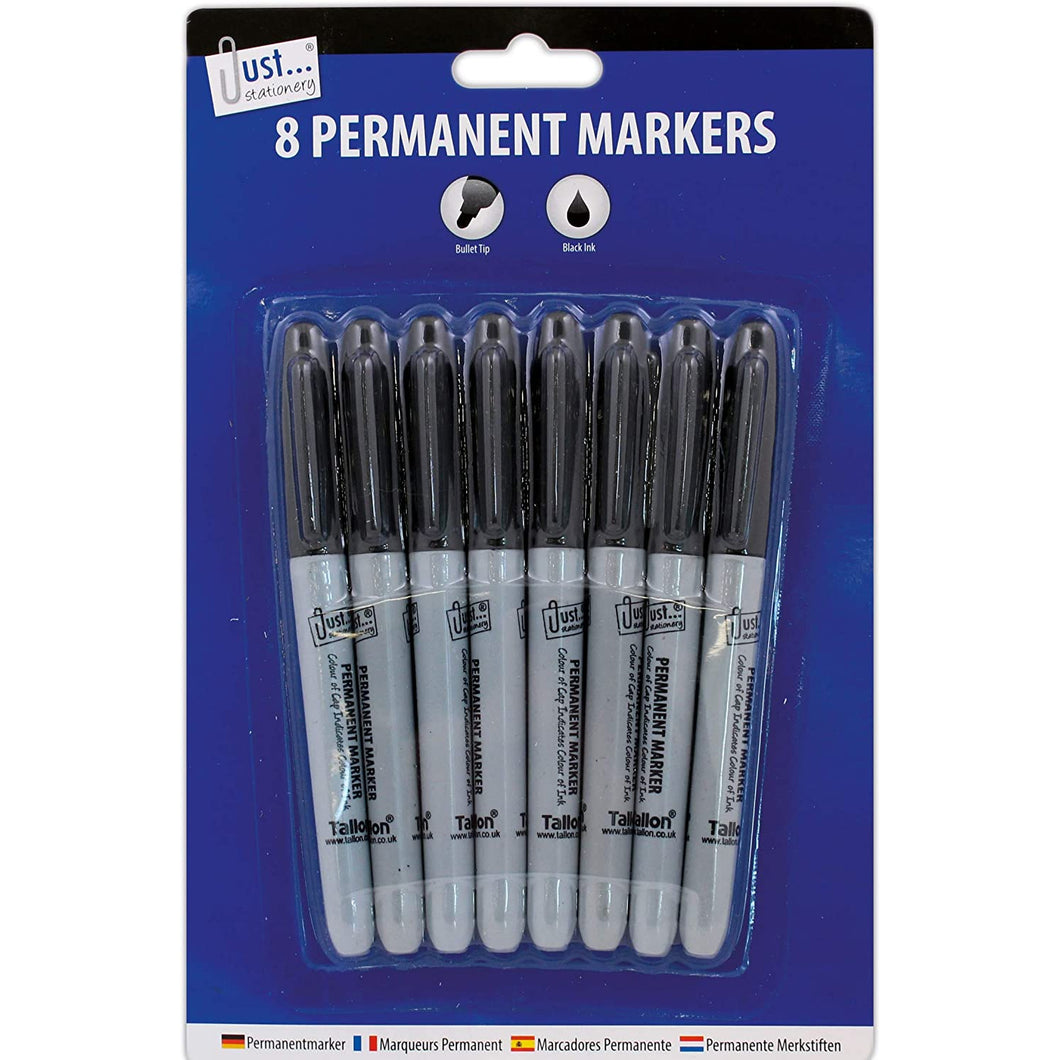 8 Permanent Markers  