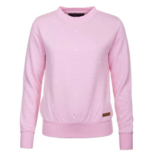 Load image into Gallery viewer, Ladies Embroidered Pattern Sweatshirt Pink Bumble Bees Jumper