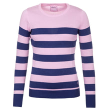 Load image into Gallery viewer, Stripey Long Sleved Jumper - Pink And Blue
