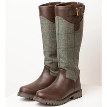 Load image into Gallery viewer, Middleham Tweed Pannel Country Boots Kate Check