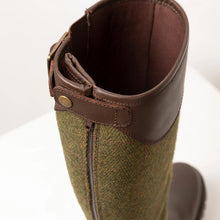 Load image into Gallery viewer, Rydale Ladies Full Zip Boot Green Tweed