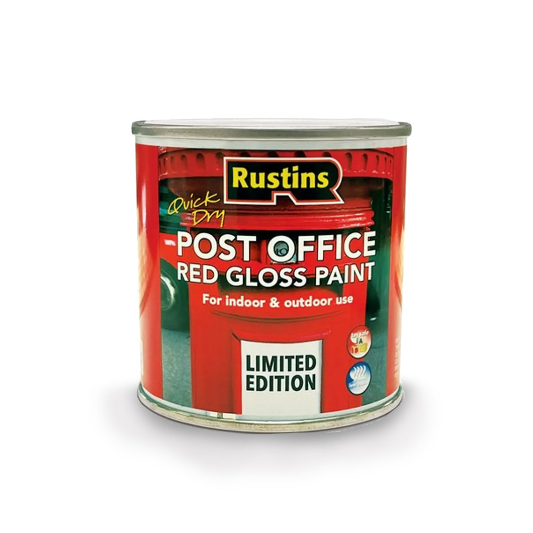 Rustin Post Office Red Quick Dry Gloss Paint 250ml