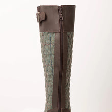 Load image into Gallery viewer, Kate Check Full Zip Leather Boot