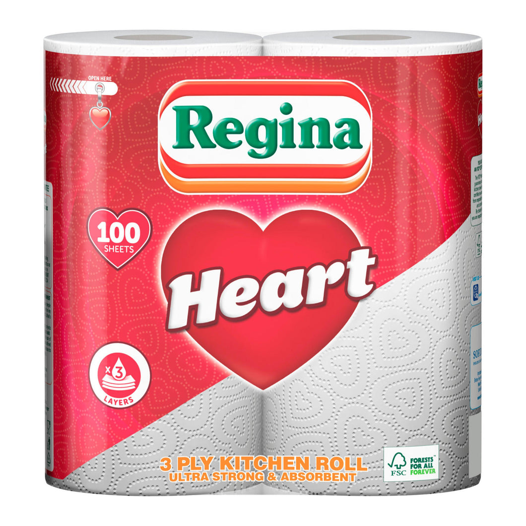 Regina Heart Kitchen Roll