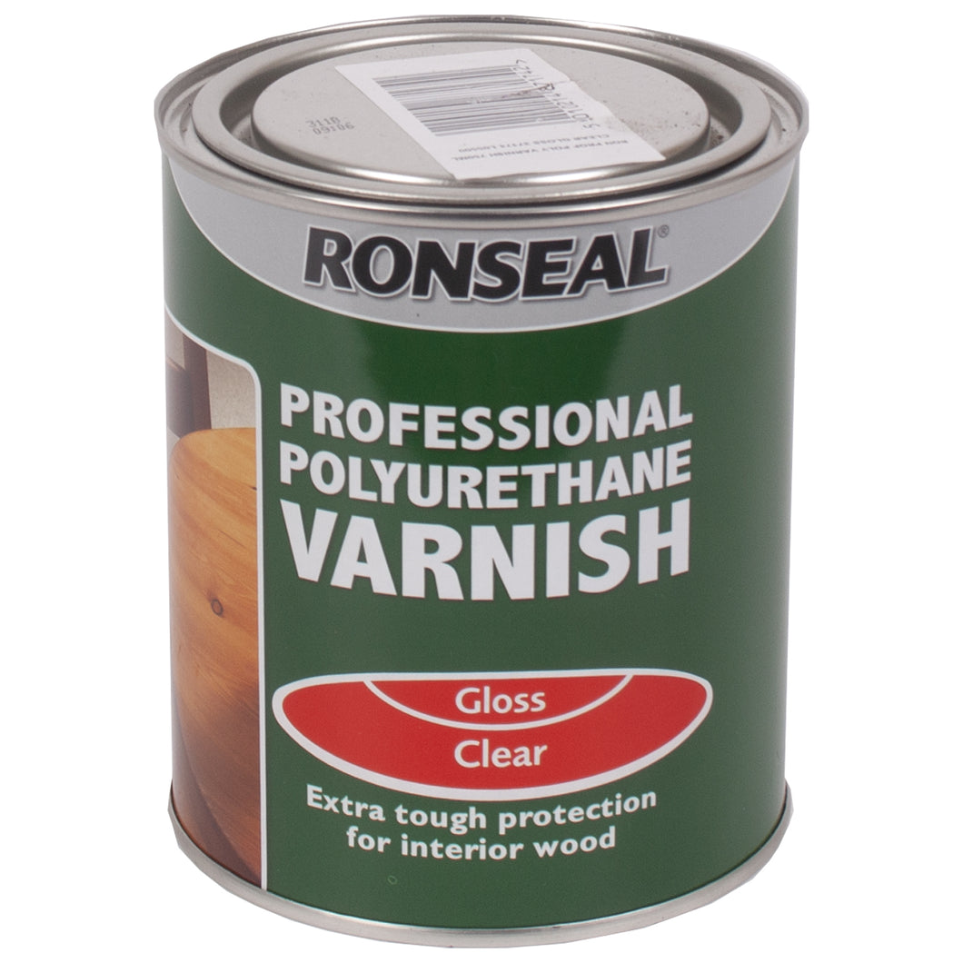 Ronseal Polyurethane Varish 750ml Clear Gloss