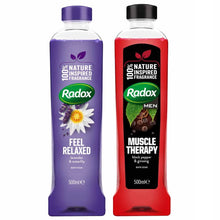 Load image into Gallery viewer, Radox Bath Gel 100% Nature Inspired Fragrance (500ml)
