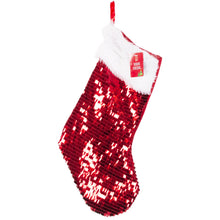 Load image into Gallery viewer, Red Sequined Stocking 45cm