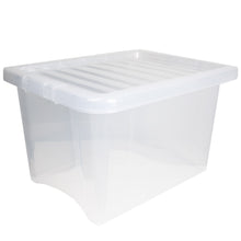 Load image into Gallery viewer, 24 Litre Clear Plastic Storage Box 3 Pack
