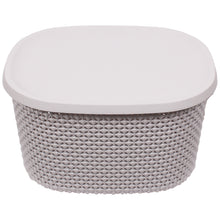 Load image into Gallery viewer, Light Grey Storage Basket With Lid
