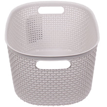 Load image into Gallery viewer, Light Grey Storage Basket With Lid
