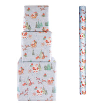 Load image into Gallery viewer, Christmas By Violet Skiing Santa Gift Wrap 4m
