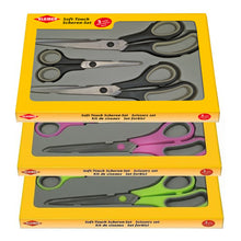 Load image into Gallery viewer, Box Of 3 Pairs Soft Touch Scissors