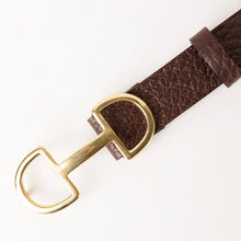 Load image into Gallery viewer, Womens Brown Leather Buckle With Horse Riding Details
