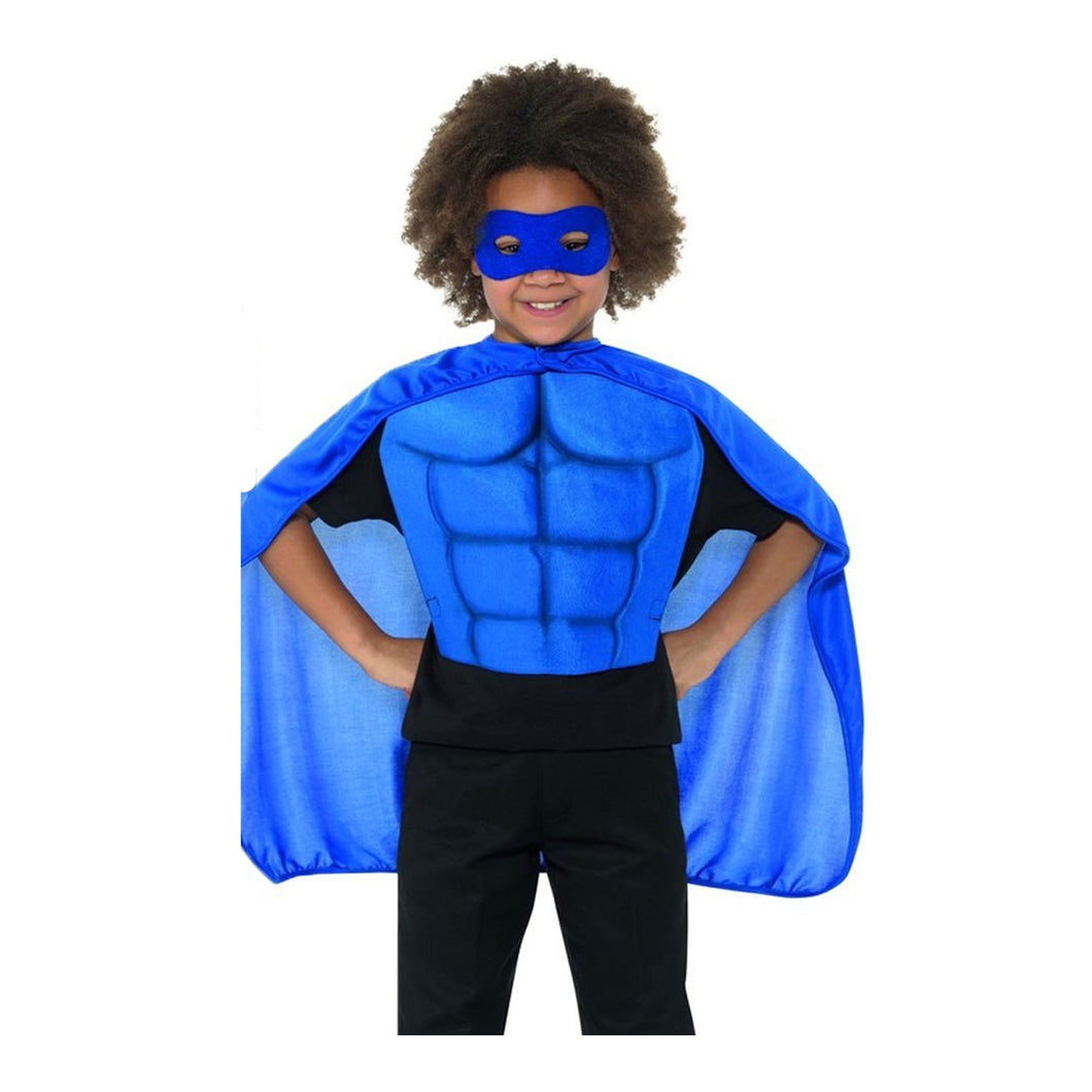 Smiffys Kids Superhero Kit Blue