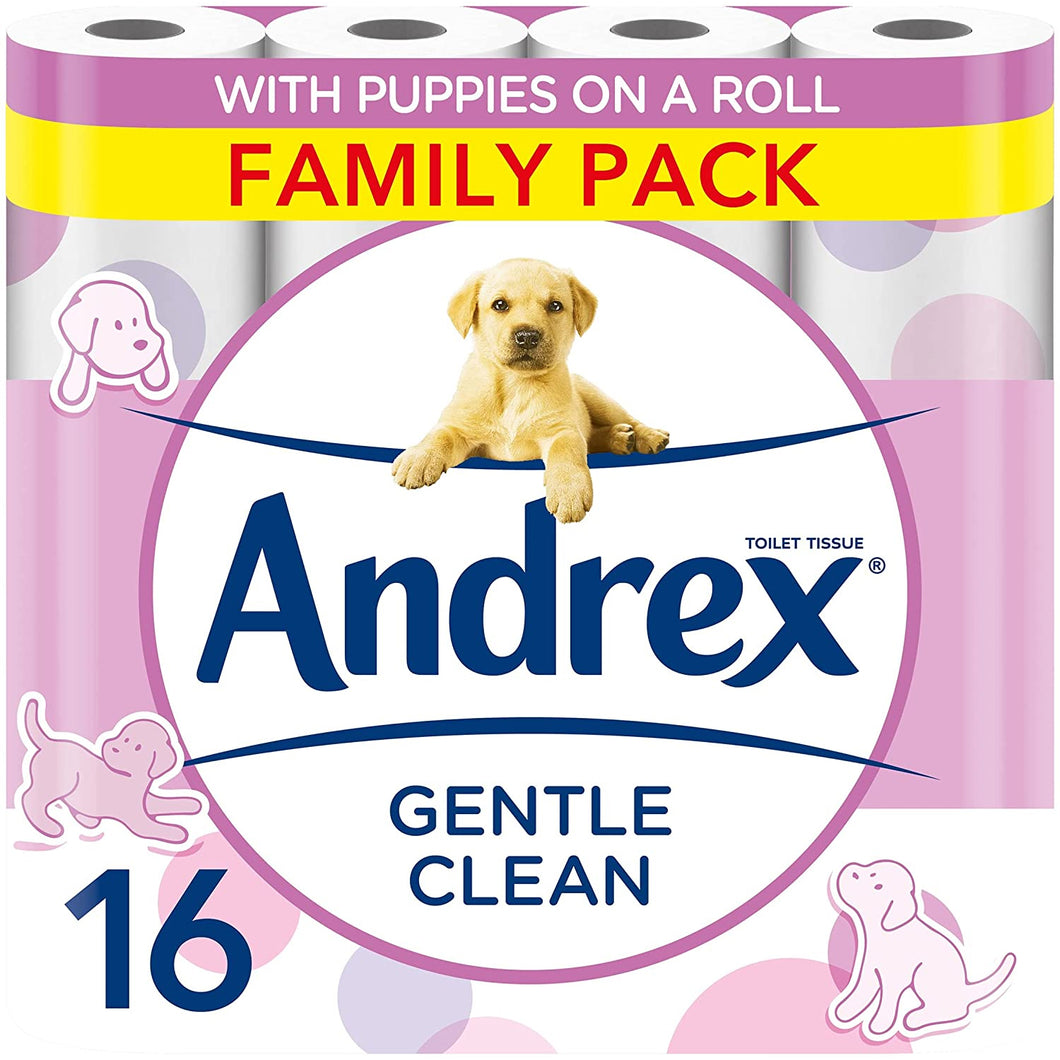 Andrex Gentle Clean Toilet Roll 16pk