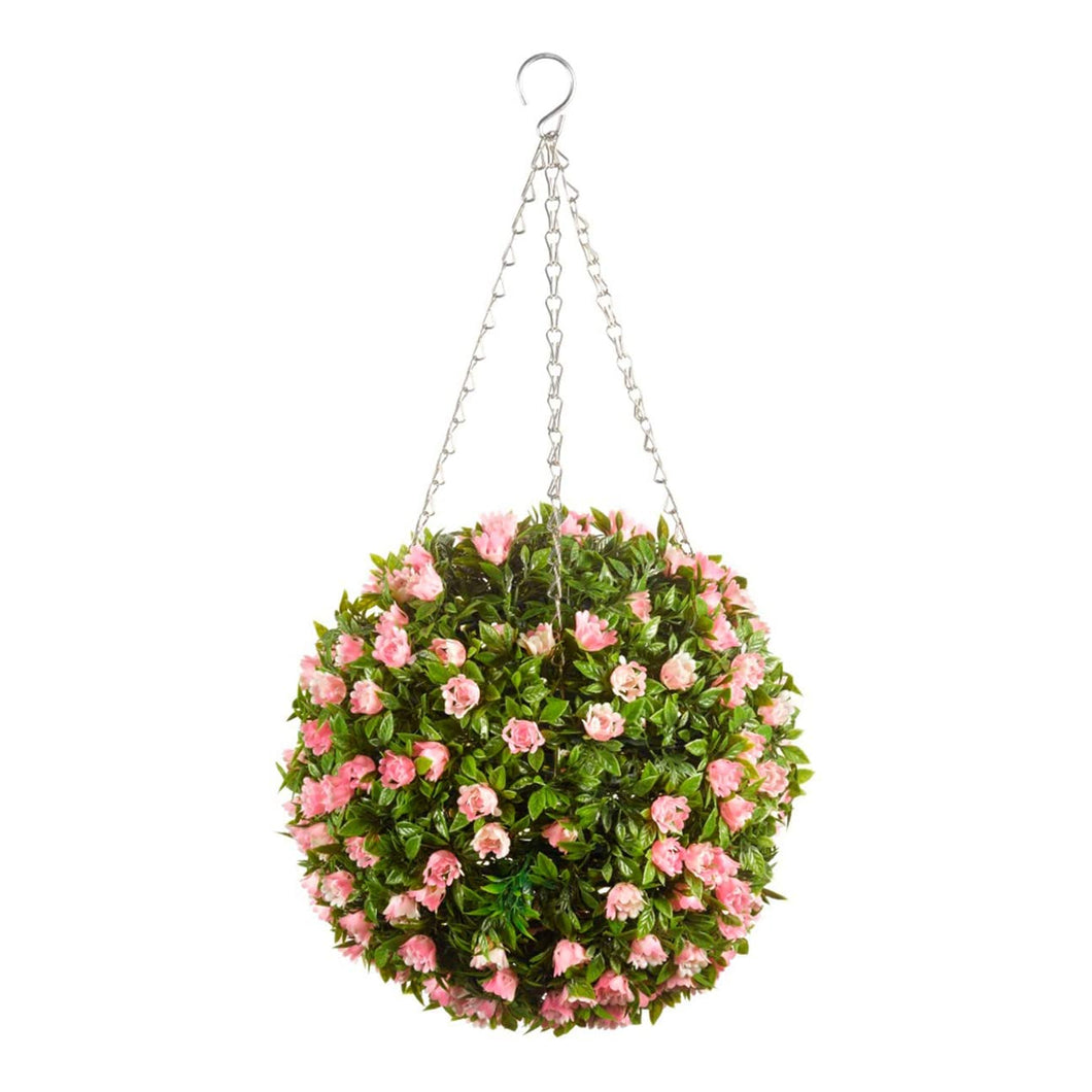 Smart Garden Faux Hanging Topiary Rose Balls