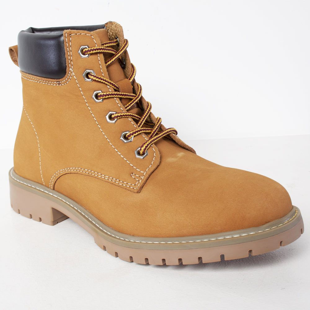 Tresco Men's Lace Up Work Boots - Yellow