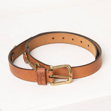 Load image into Gallery viewer, Tan Snaffle Leather Belt

